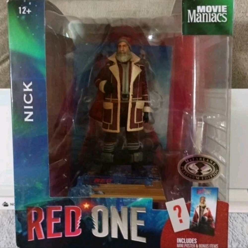 Official Red One Nick 6-Inch Action Figure  Collectible Card & Display Base NEW